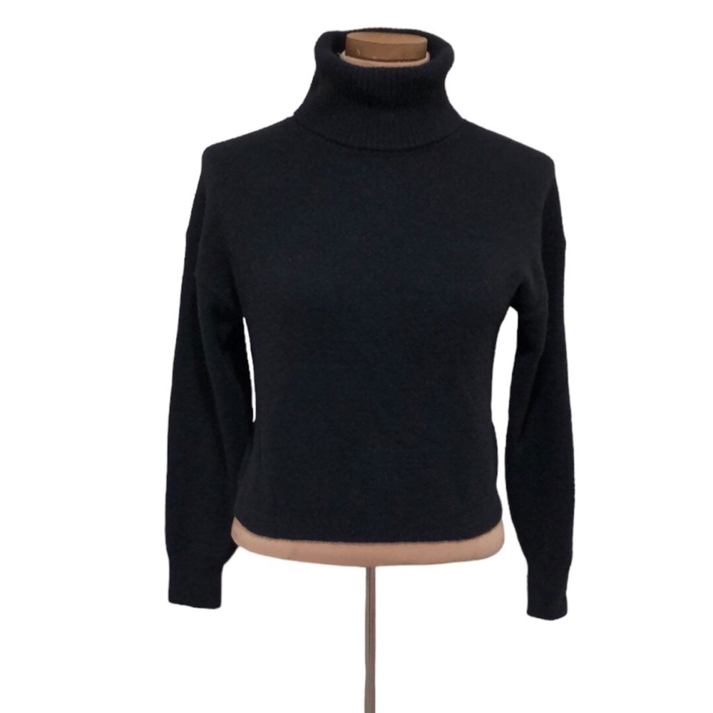 Wilfred Plush Turtleneck Size XXS Black